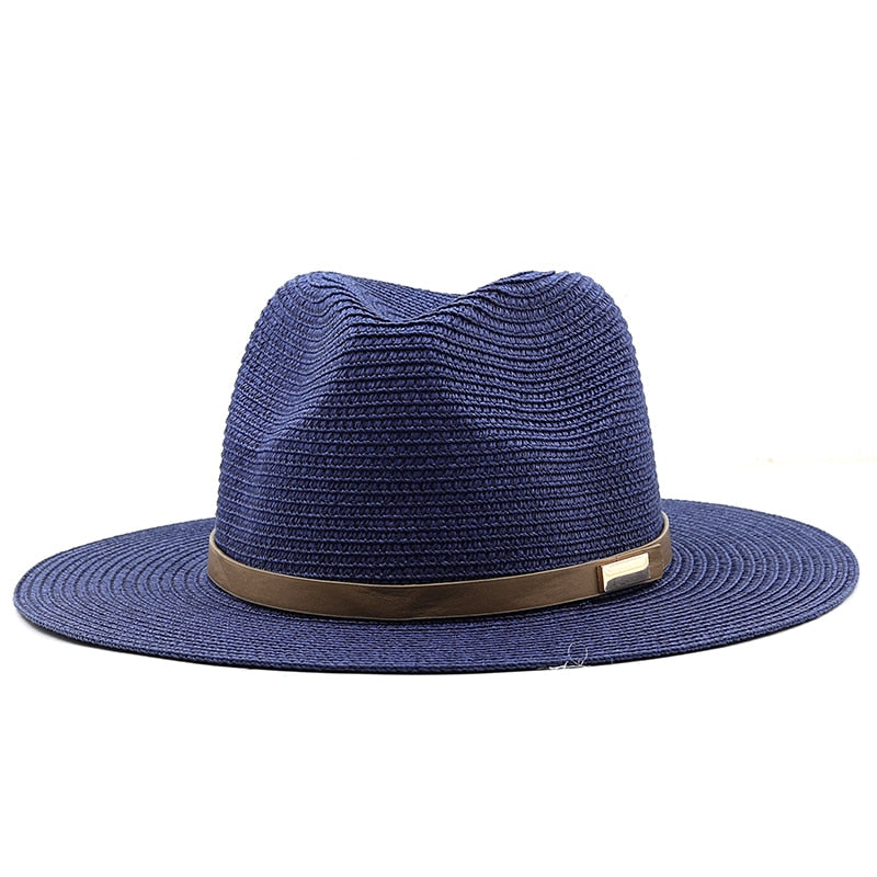 LONA Fedora Hat in Navy Blue