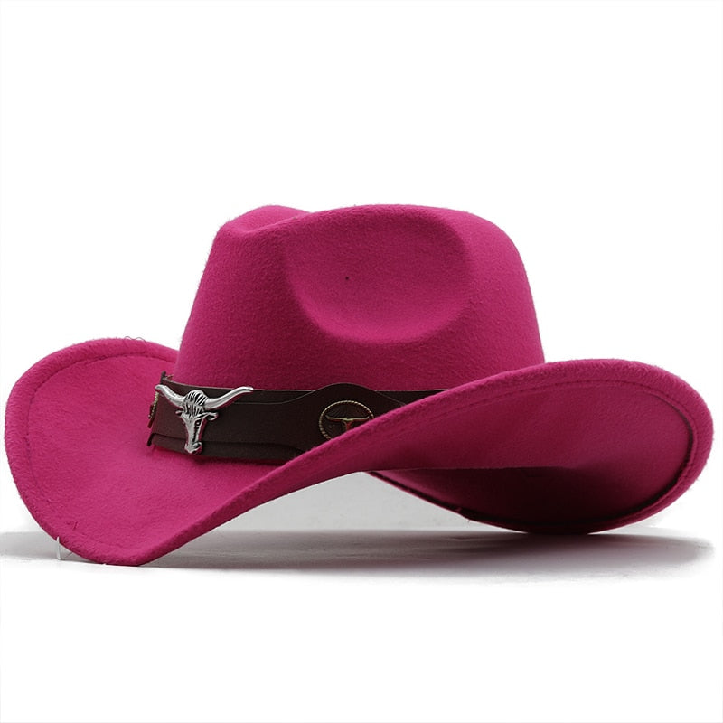 TOMISLAV Men's Felt Cowboy Hat in Rose