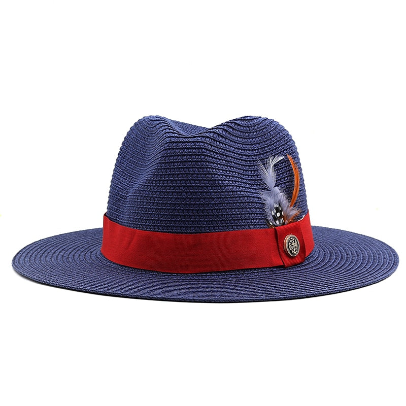AOIFE Fedora Hat in Navy Blue