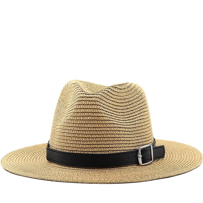 RAMSES Men's Straw Fedora Hat