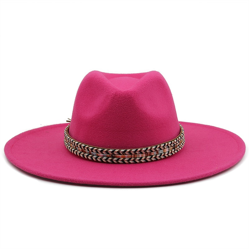 SLOANE Fedora Hat in Rose