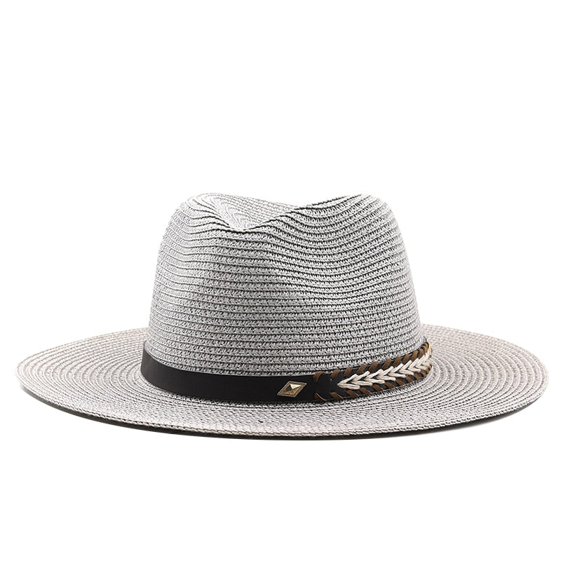 CYRUS Men's Straw Fedora Hat