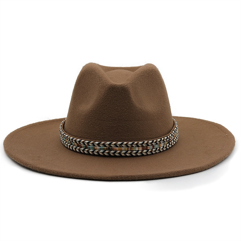 SLOANE Fedora Hat in Light Brown