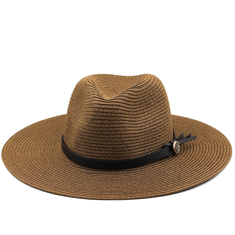 PTOLEMY Men's Straw Panama Hat