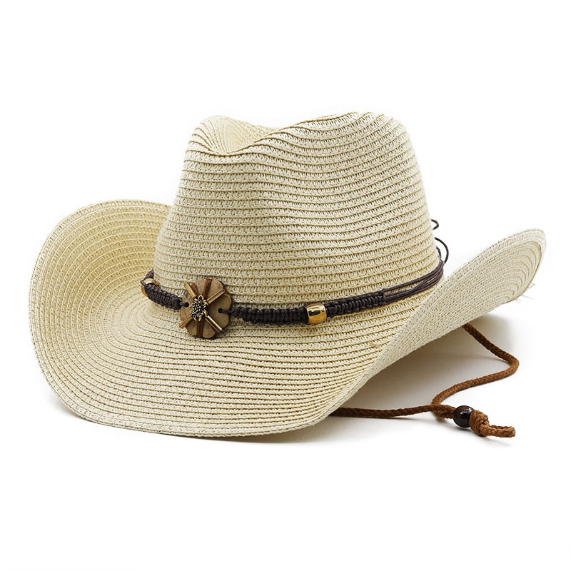 GODFREY Men's Straw Cowboy Hat