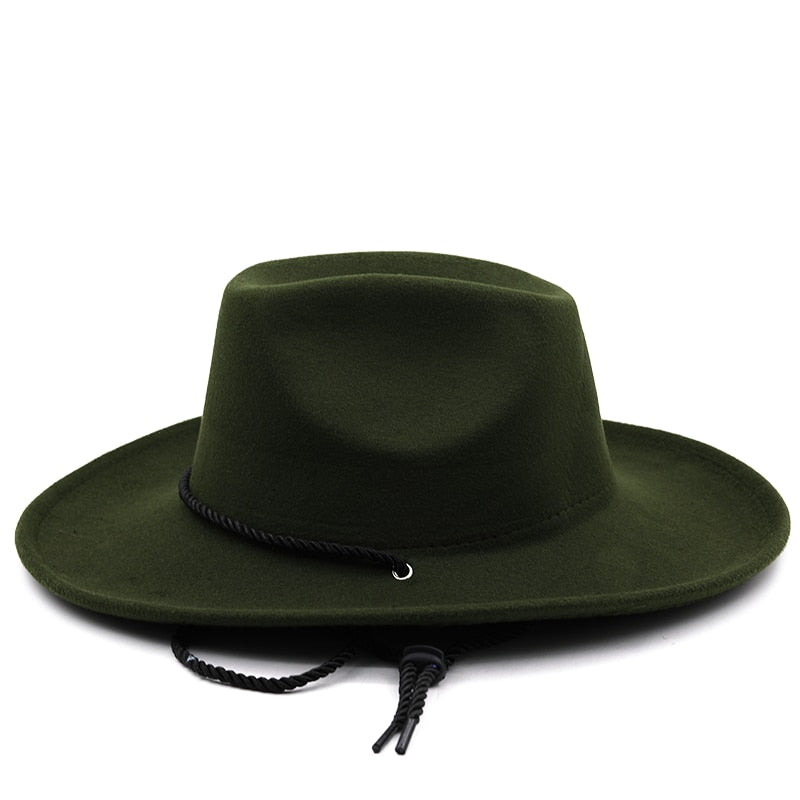 LEONIDAS Men's Felt Cowboy Hat
