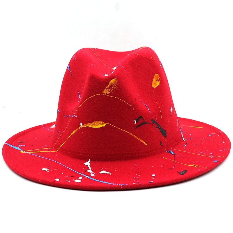 RAYANA Fedora Hat in Red