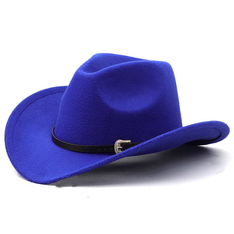 RAGNAR Men's Straw Cowboy Hat in Blue
