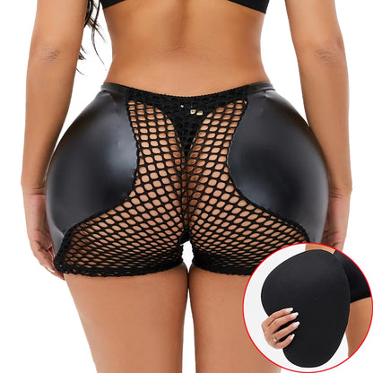 SHPWR-16 Synthetic Leather Butt Enhancer Underwear