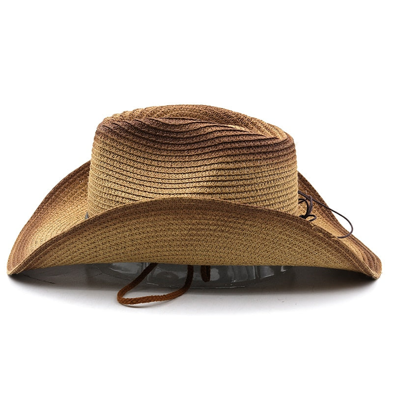 HALFDAN Men's Straw Cowboy Hat