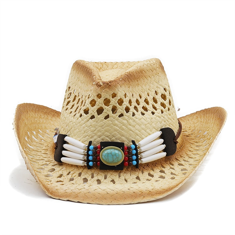 MARCI Cowboy Hat in Beige/Khaki