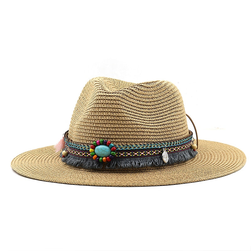 BASTINA Fedora Hat in Khaki