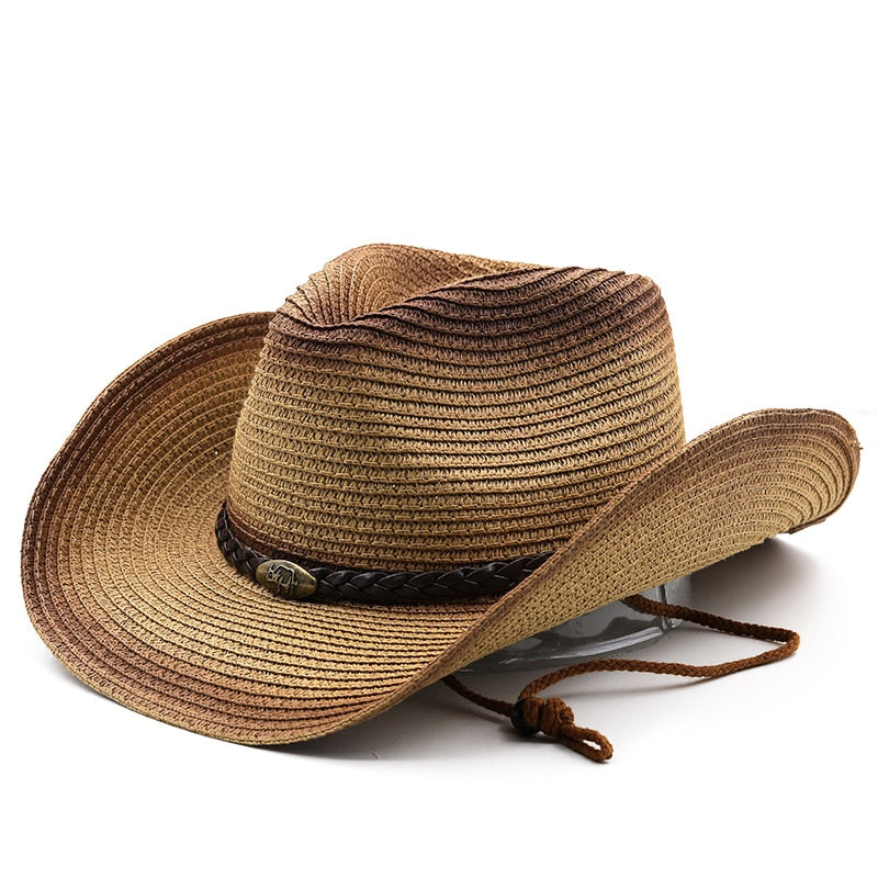 VYTAUTAS Men's Straw Cowboy Hat