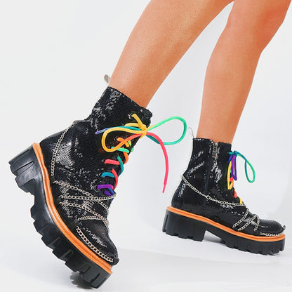 DEICE Dazzling Chunky Boots