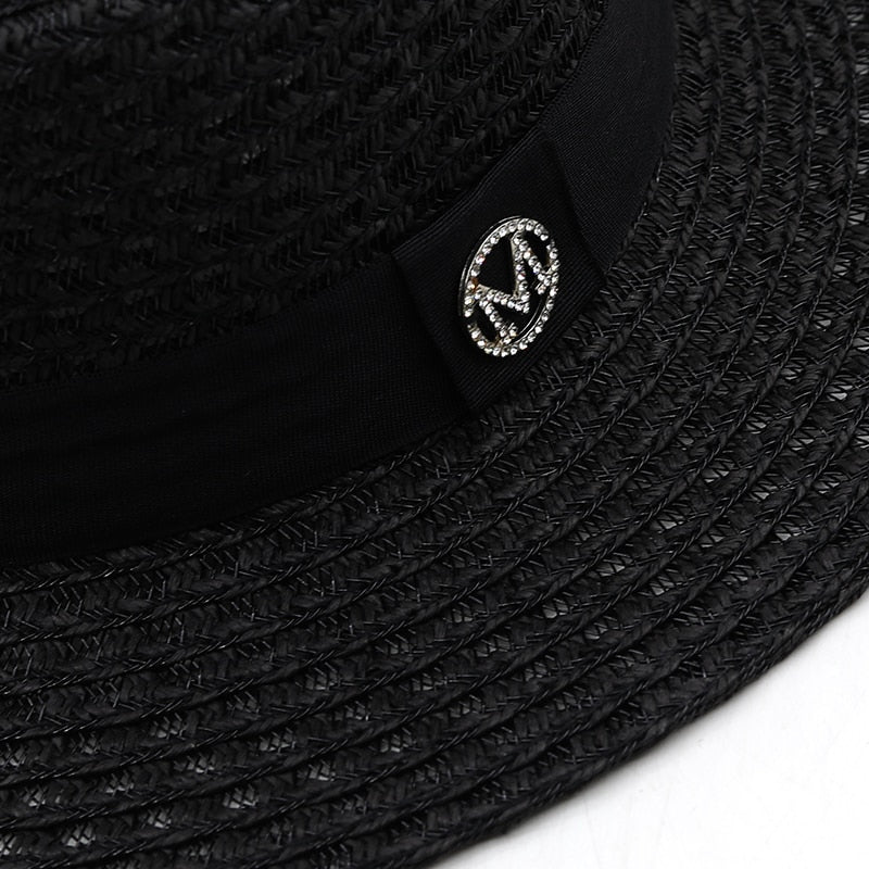ROMINA Straw Boater Hat