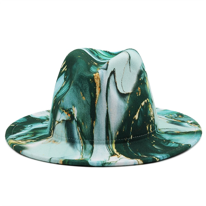 GRACELY Fedora Hat in Green