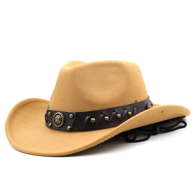 WENCESLAS Men's Felt Cowboy Hat