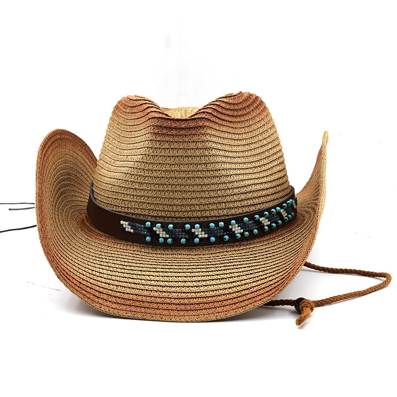 SARGON Men's Straw Cowboy Hat