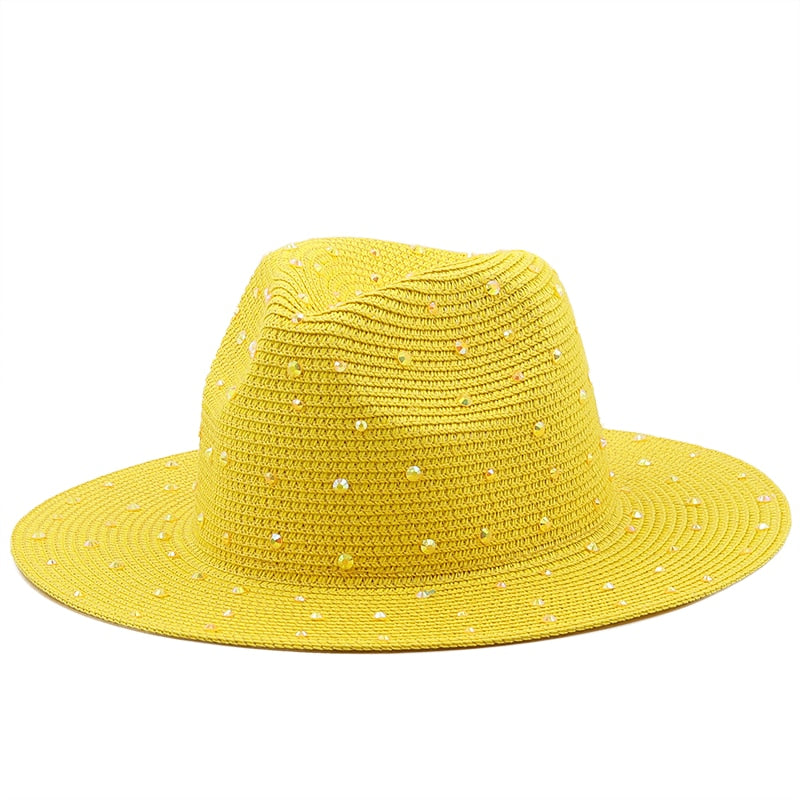 HARLOW Fedora Hat in Yellow