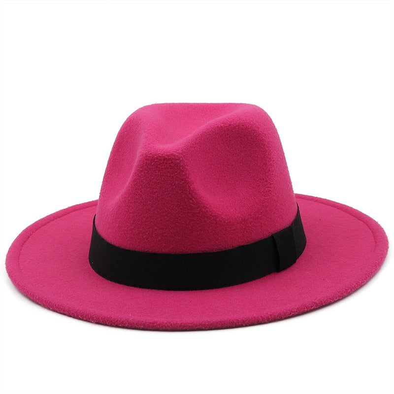 GUSTAV Men's Felt Fedora Hat in Rose