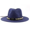 SEYLINA Fedora Hat in Navy Blue