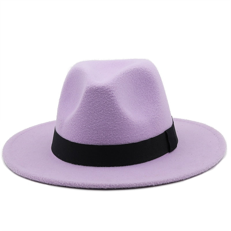 GUSTAV Men's Felt Fedora Hat in Taro Purple