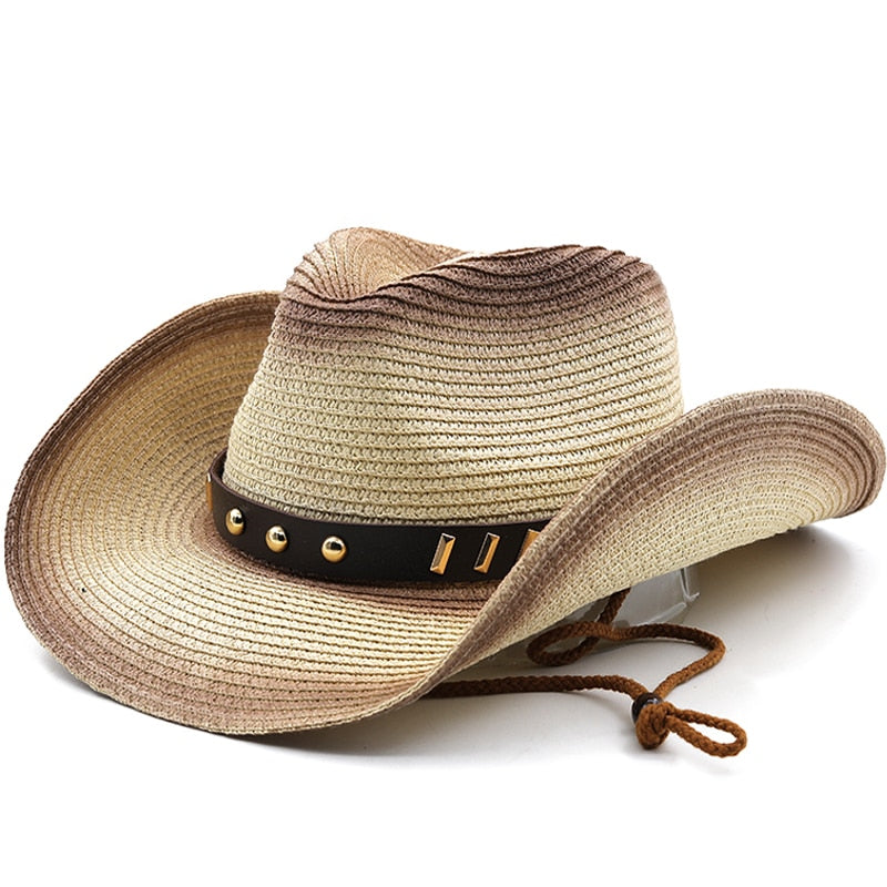 AUGUSTUS Men's Straw Cowboy Hat