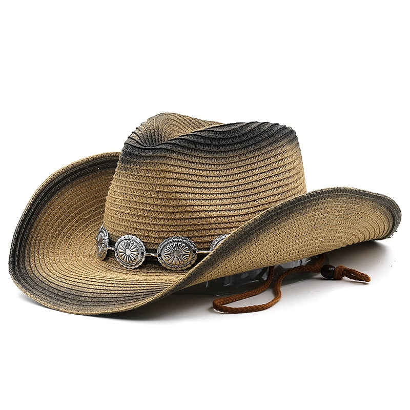 RUDOLF Men's Straw Cowboy Hat