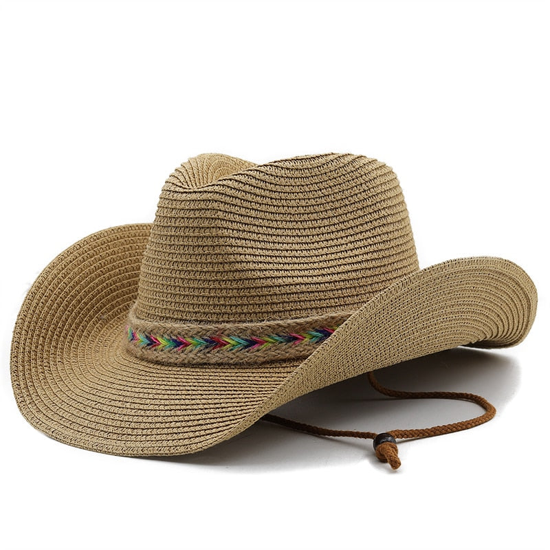 CASIMIR Men's Straw Cowboy Hat