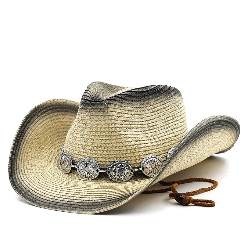 RUDOLF Men's Straw Cowboy Hat