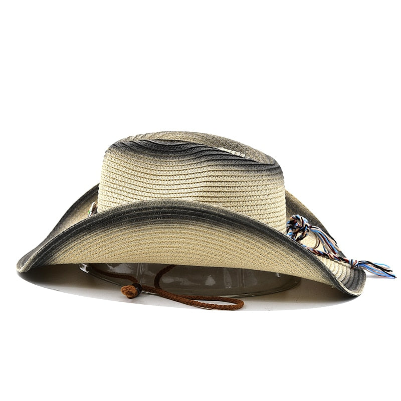 GILGAMESH Men's Straw Cowboy Hat