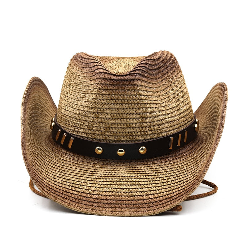 AUGUSTUS Men's Straw Cowboy Hat