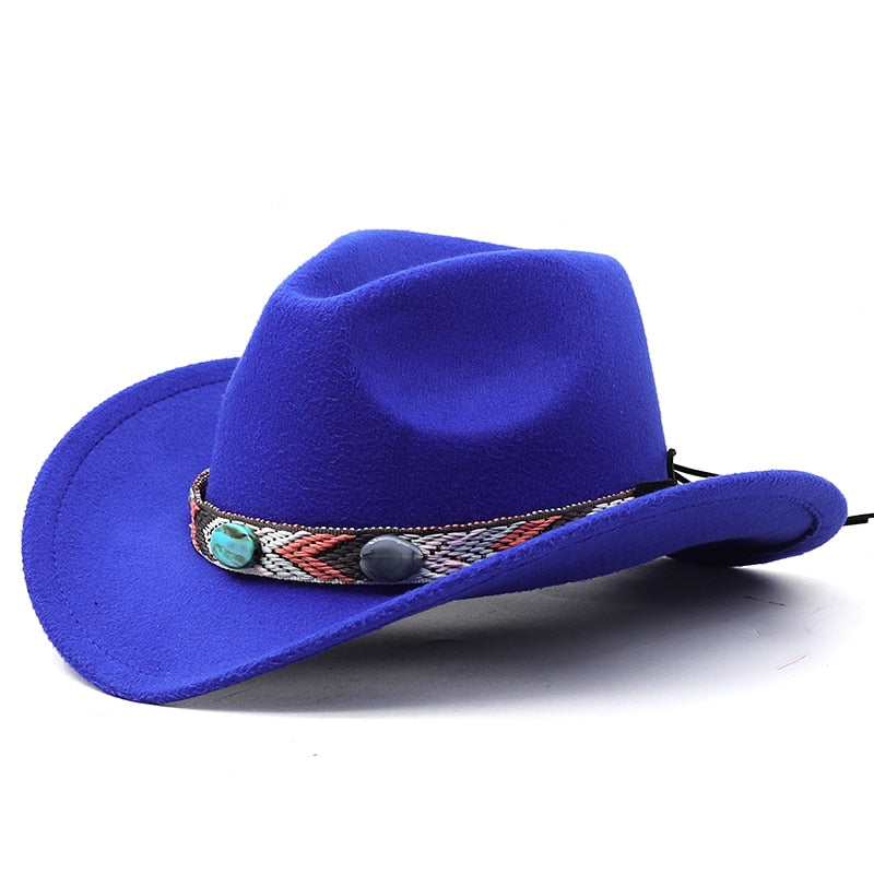 KENYA Fedora Hat in Blue