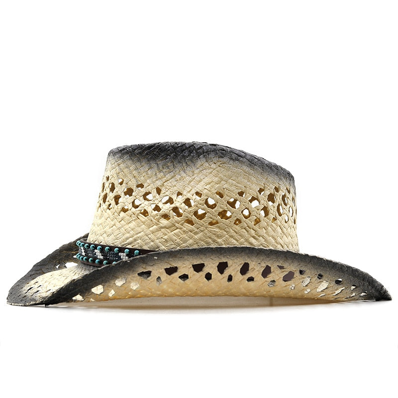 OTTOKAR Men's Straw Cowboy Hat
