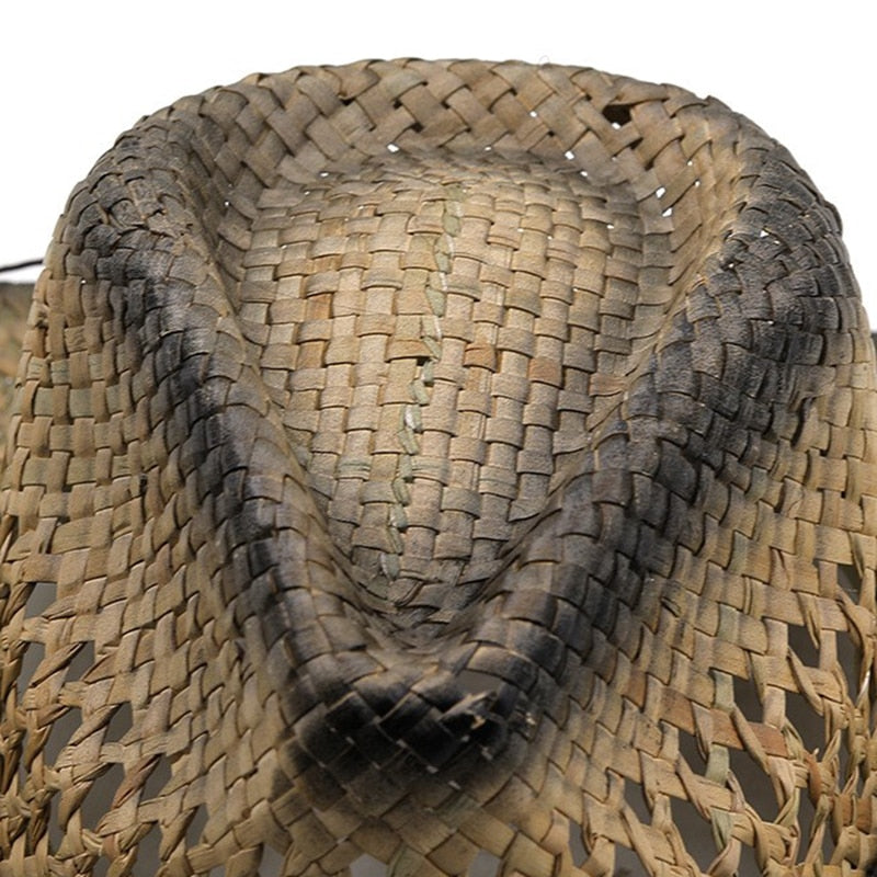 CHRISTIAN Men's Straw Cowboy Hat