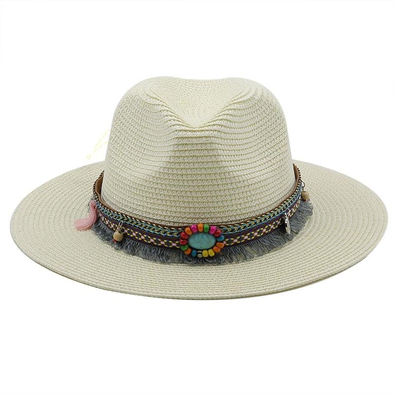 LEONA Panama Hat in Off-White