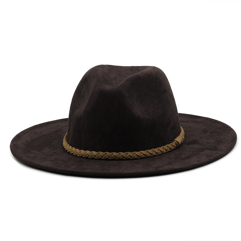 LEOPOLD Men's Felt Fedora Hat in Brown