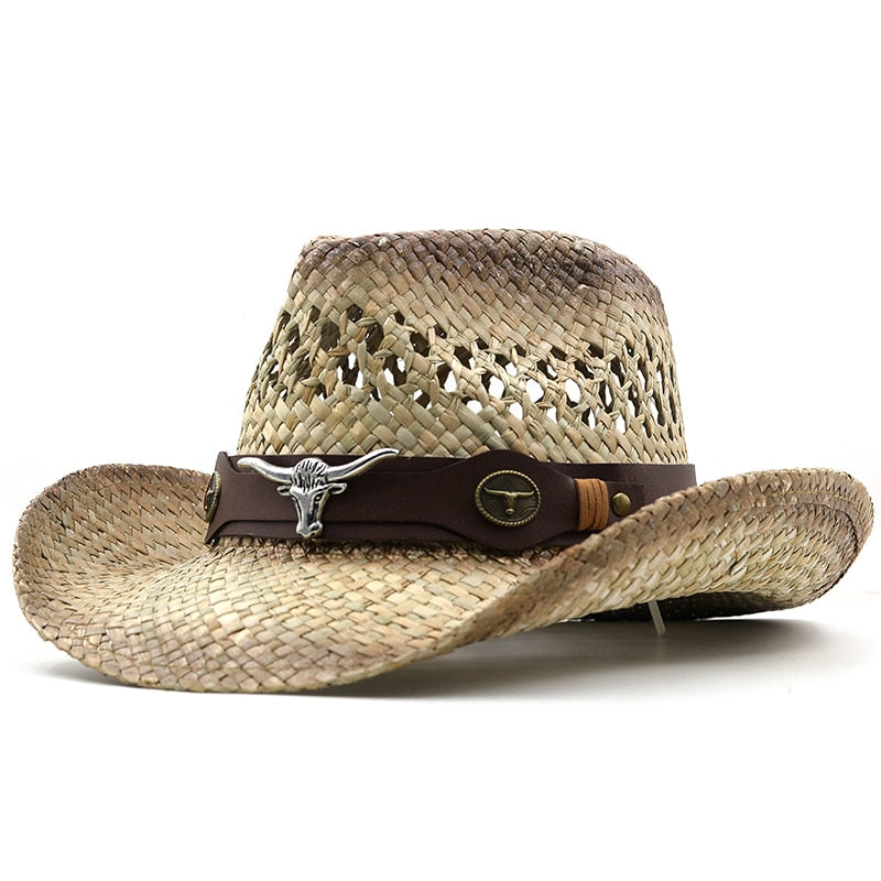 SANCHO Men's Straw Cowboy Hat