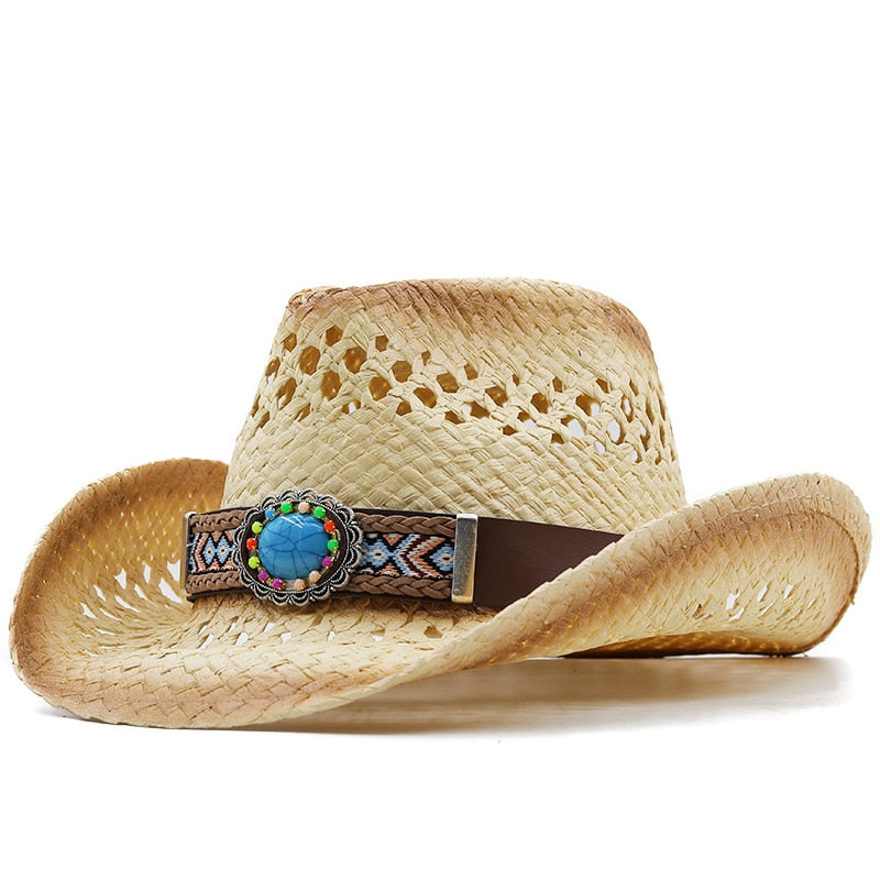 NEVE Cowboy Hat in Beige/Khaki