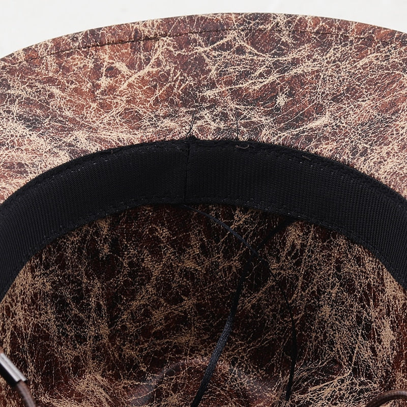 SAYA Leather Cowboy Hat