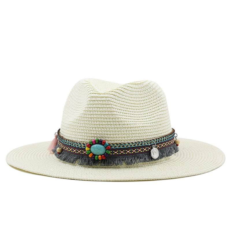 BASTINA Fedora Hat in Off-White
