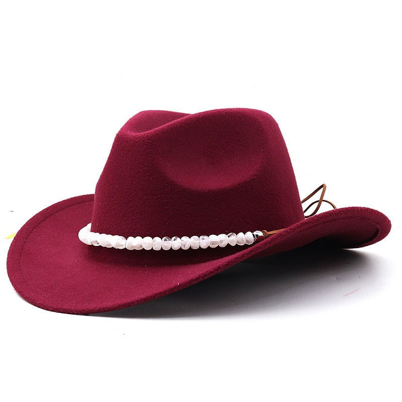 ROHILA Fedora Hat in Wine Red