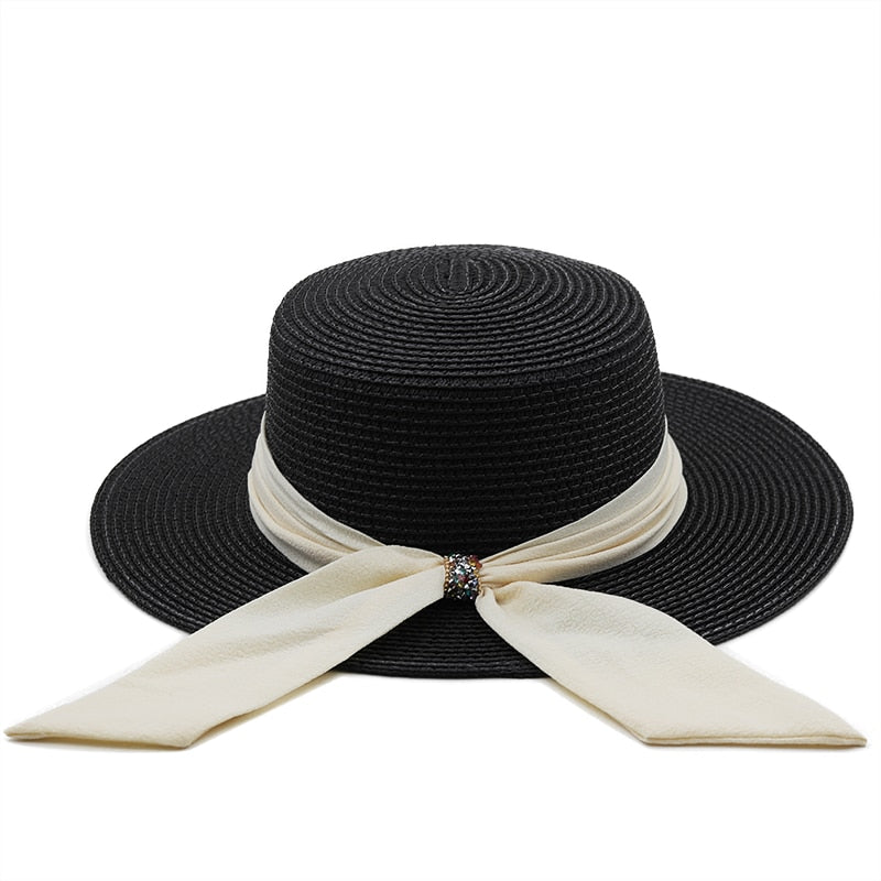 LILY Panama Hat in Black