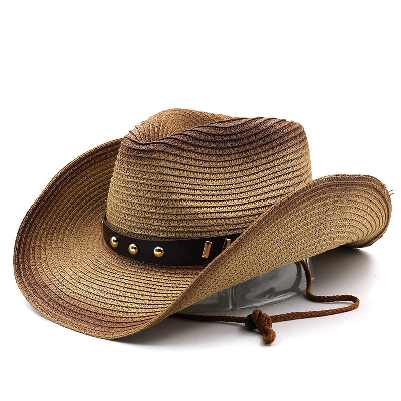 AUGUSTUS Men's Straw Cowboy Hat
