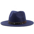 AILISHA Fedora Hat in Navy Blue