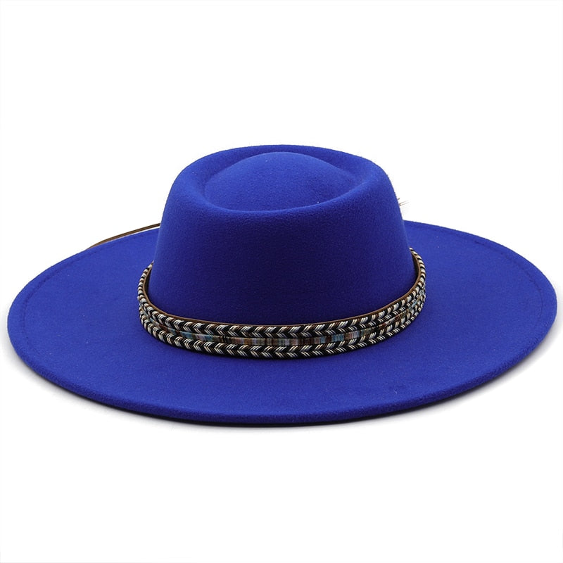 REBA Fedora Hat in Blue