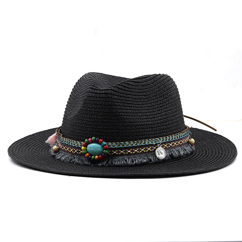 BASTINA Fedora Hat in Black