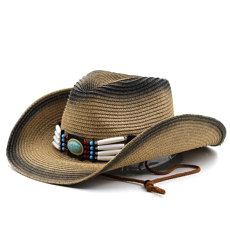 IRISH Cowboy Hat in Khaki/Black