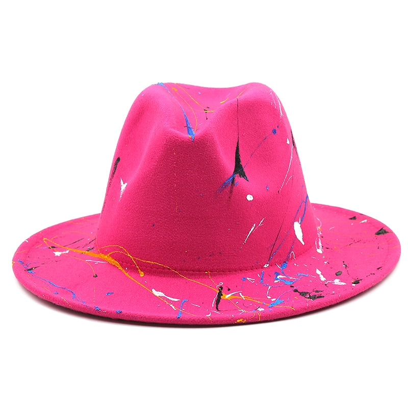 RAYANA Fedora Hat in Rose