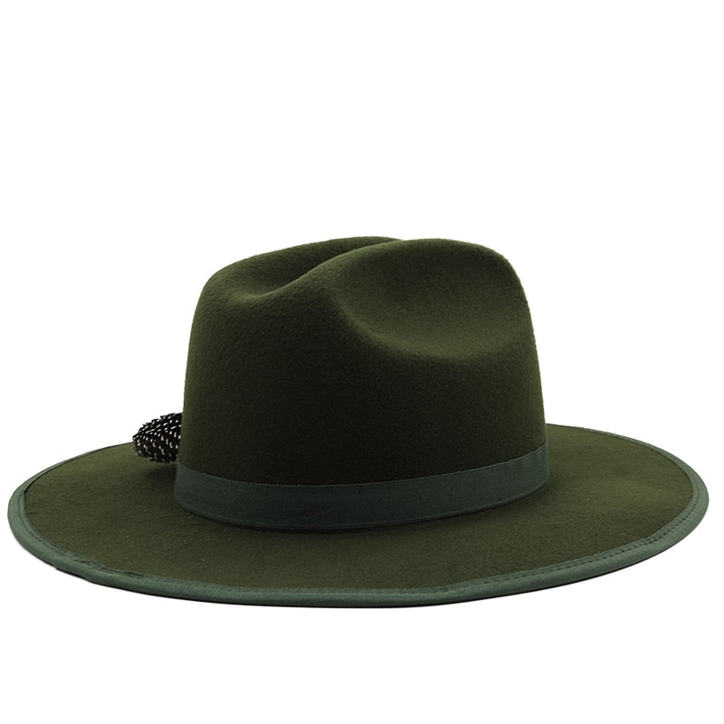 ALBERT Men's Felt Fedora Hat